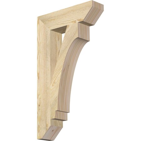 Ekena Millwork Imperial Slat Rough Sawn Bracket, Douglas Fir, 4"W x 16"D x 28"H BKT04X16X28IMP06RDF